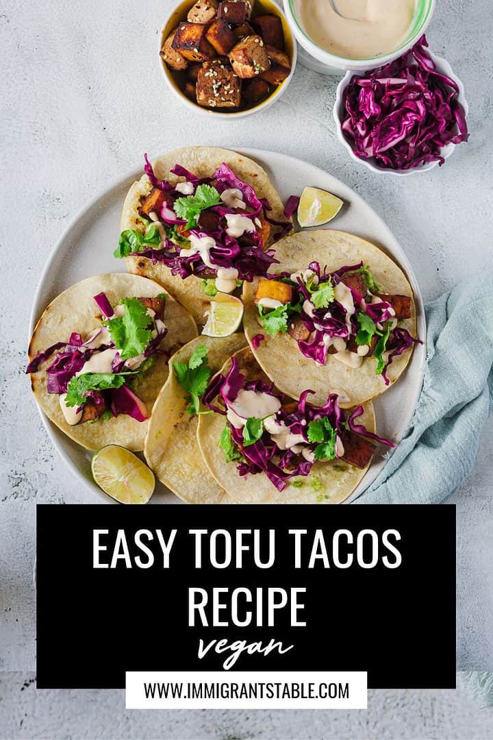 overhead on tacos and toppings