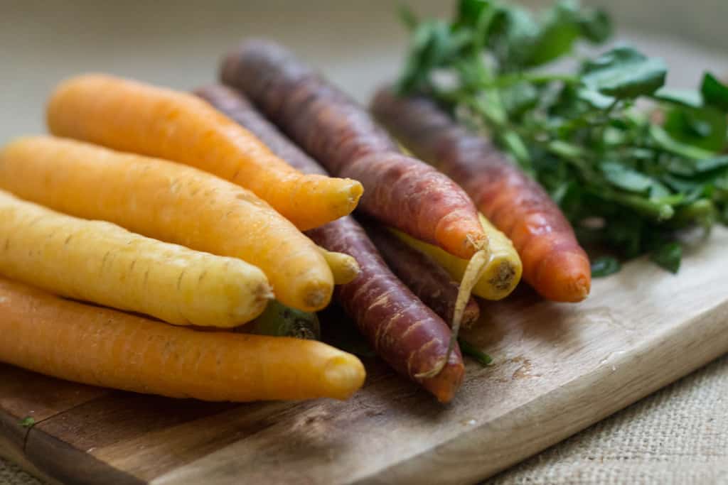 Blog146_Img16_Middle Eastern roasted carrots with olives, harissa, preserved lemon and Natursource salad topper