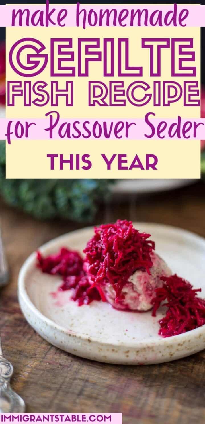 gefilte fish close up